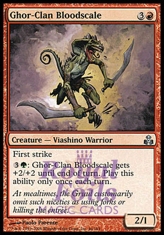 Ghor-Clan Bloodscale 2x FOIL GPT MTG Guildpact Uncommon MINT red green