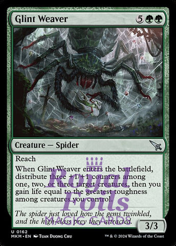 Glint Weaver 4x FOIL MTG Murders at Karlov Manor MKM Uncommon MINT green