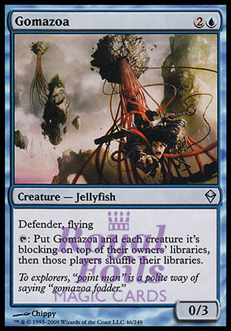 Gomazoa 2x FOIL ZEN MTG Zendikar Uncommon MINT blue