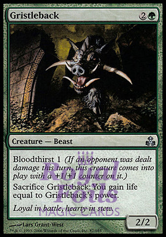 Gristleback 2x FOIL GPT MTG Guildpact Uncommon MINT green