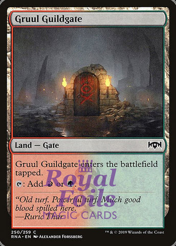 Gruul Guildgate #250 2x FOIL RNA MTG Ravnica Allegiance Common MINT red green land