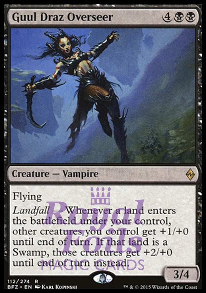 Guul Draz Overseer 2x FOIL BFZ MTG Battle for Zendikar Rare MINT black