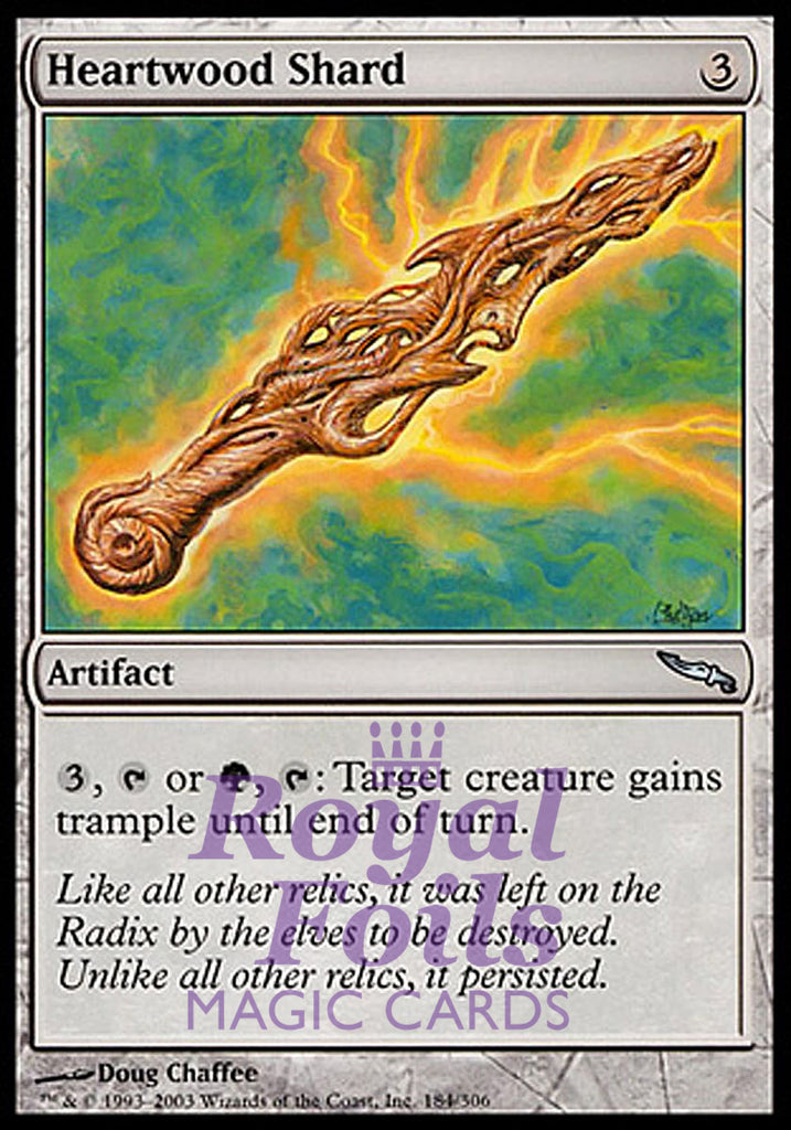 Heartwood Shard 2x FOIL MDN MTG Mirrodin Uncommon MINT artifact