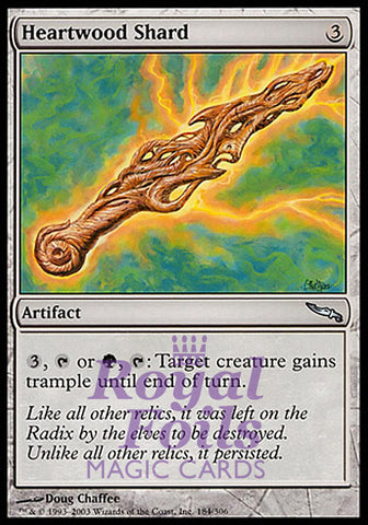 Heartwood Shard 2x FOIL MDN MTG Mirrodin Uncommon MINT artifact