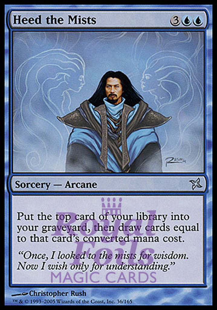 Heed the Mists 3x FOIL BOK MTG Betrayers Kamigawa Uncommon MINT blue