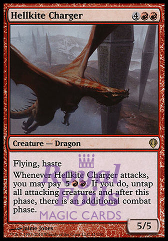 Hellkite Charger 1x FOIL ZEN MTG Zendikar Rare NM red