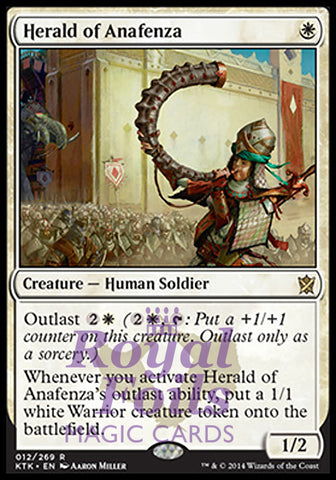 Herald of Anafenza 2x FOIL KTK MTG Khans of Tarkir Rare MINT white