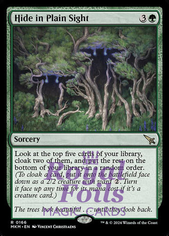 Hide in Plain Sight 2x FOIL MTG Murders at Karlov Manor MKM Rare MINT green
