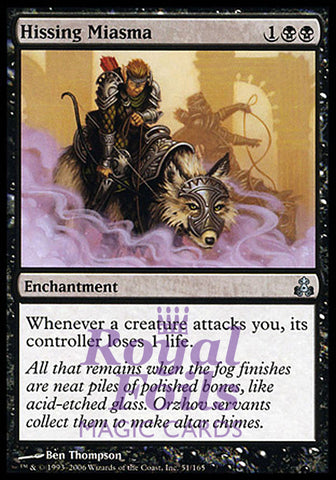 Hissing Miasma 1x FOIL GPT MTG Guildpact Uncommon MINT black