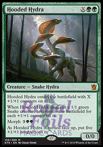 Hooded Hydra 1x FOIL KTK MTG Khans of Tarkir Mythic MINT green