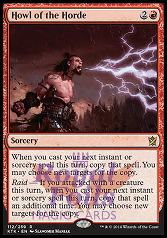 Howl of the Horde 1x FOIL MTG KTK Khans of Tarkir Rare MINT red