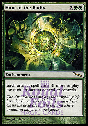 Hum of the Radix 1x FOIL MDN MTG Mirrodin Rare MINT green