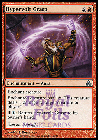 Hypervolt Grasp 2x FOIL GPT MTG Guildpact Uncommon MINT red blue