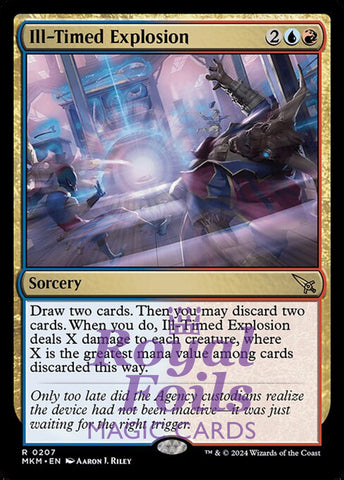 Ill-Timed Explosion 2x FOIL MTG Murders at Karlov Manor MKM Rare MINT blue red