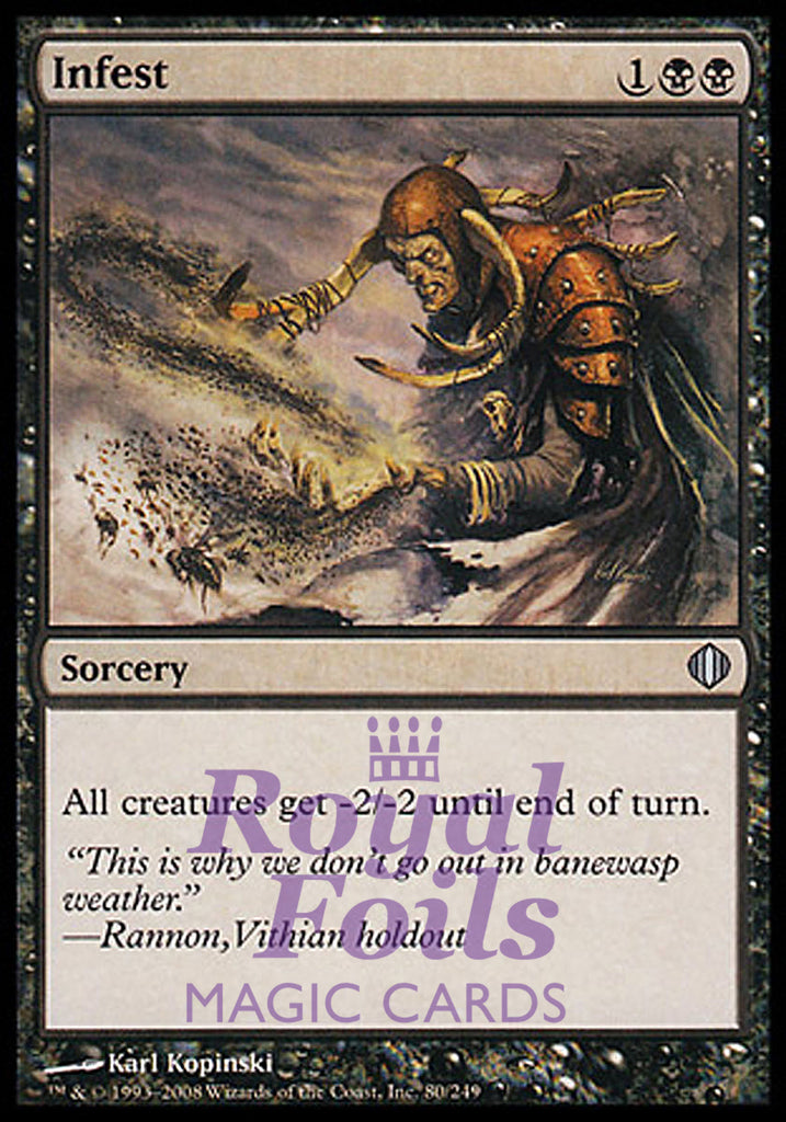 Infest 2x FOIL ALA MTG Shards of Alara Uncommon MINT black