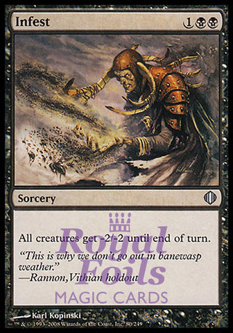 Infest 2x FOIL ALA MTG Shards of Alara Uncommon MINT black