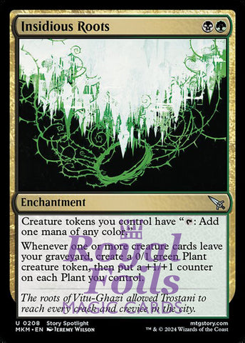 Insidious Roots 1x FOIL MTG Murders at Karlov Manor MKM Rare MINT black green