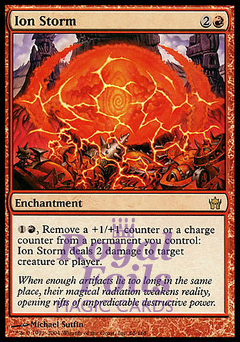 Ion Storm 1x FOIL 5DN MTG 5th Fifth Dawn Rare MINT red