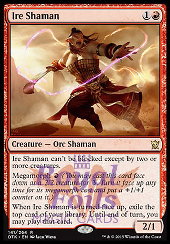 Ire Shaman 2x FOIL DTK MTG Dragons of Tarkir Rare MINT red