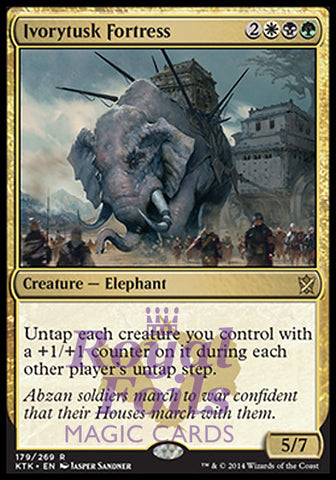 Ivorytusk Fortress 1x FOIL MTG KTK Khans of Tarkir Rare MINT white black green