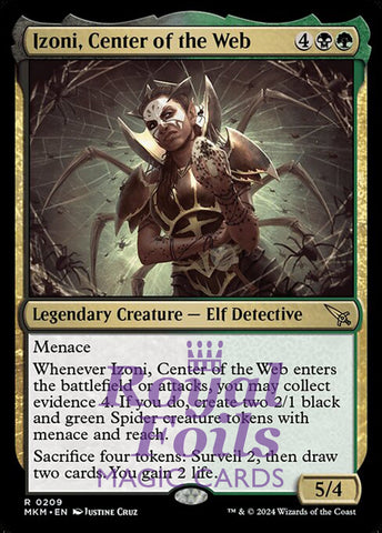 Izoni, Center of the Web 2x FOIL MTG Murders at Karlov Manor MKM Rare MINT black green