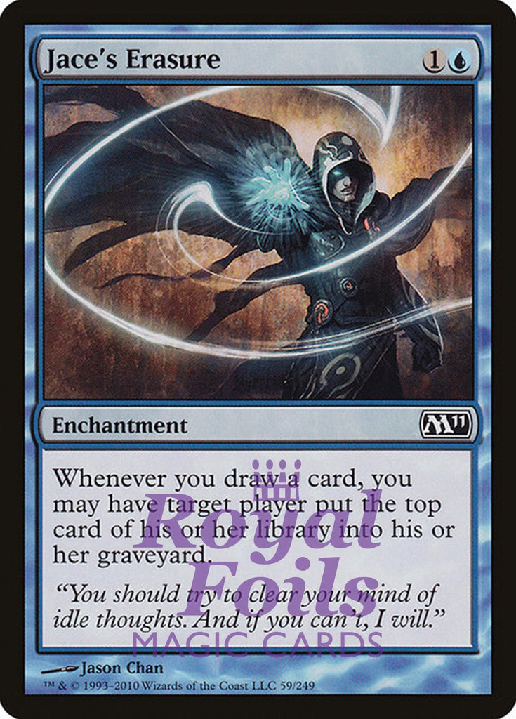 Jace's Erasure 1x FOIL MTG M11 Core Set Common MINT blue