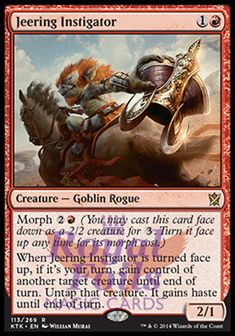 Jeering Instigator 2x FOIL KTK MTG Khans of Tarkir Rare MINT red