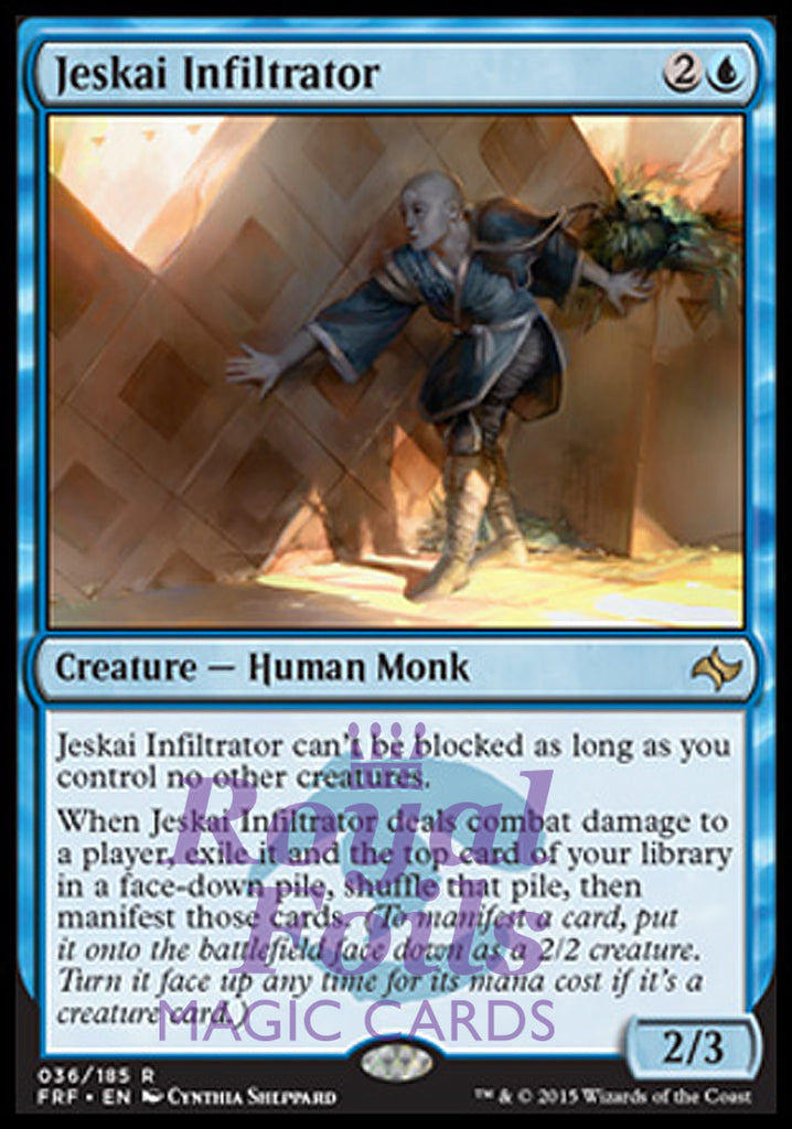 Jeskai Infiltrator 1x FOIL FRF MTG Fate Reforged Rare MINT blue