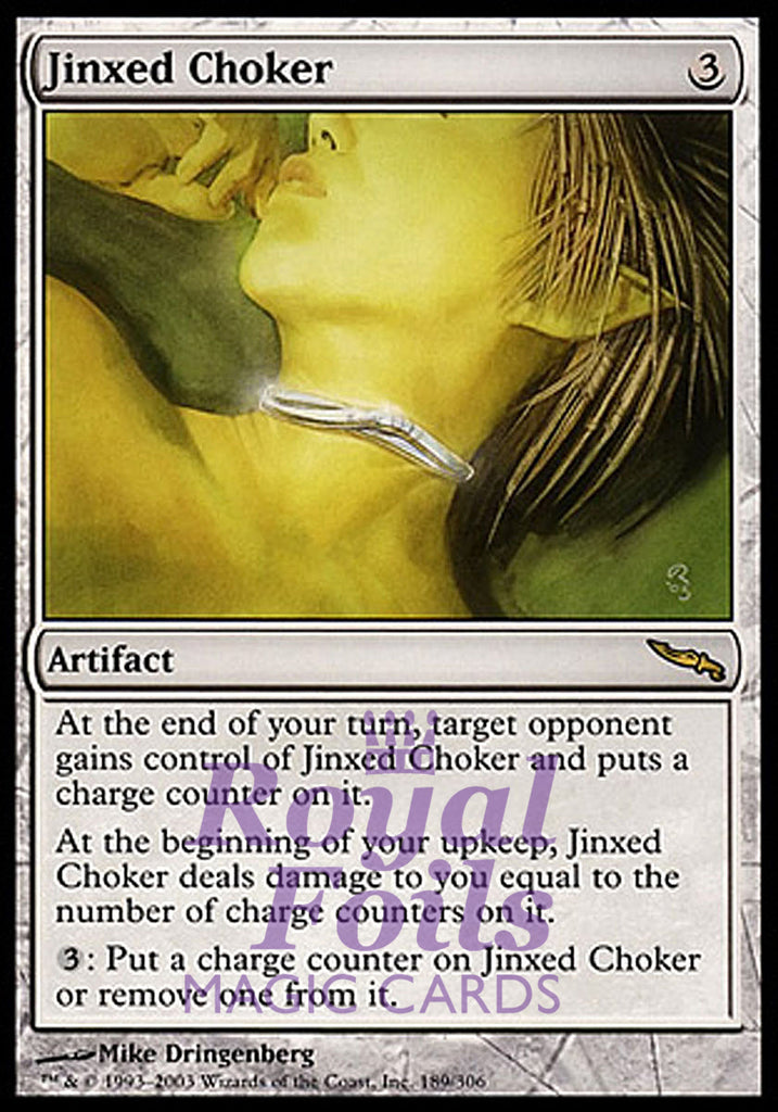 Jinxed Choker 1x FOIL MDN MTG Mirrodin Rare MINT artifact