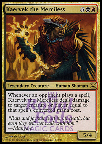 Kaervek the Merciless 1x FOIL TSP MTG Time Spiral Rare MINT black red