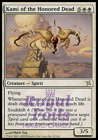 Kami of the Honored Dead 1x FOIL BOK MTG Betrayers Kamigawa Uncommon MINT white