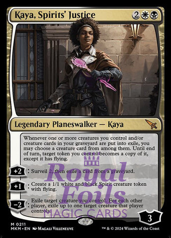 Kaya, Spirits' Justice 1x FOIL MTG Murders at Karlov Manor MKM Mythic MINT white black