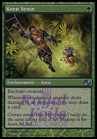 Keen Sense 1x FOIL PLC MTG Planar Chaos Uncommon NM green