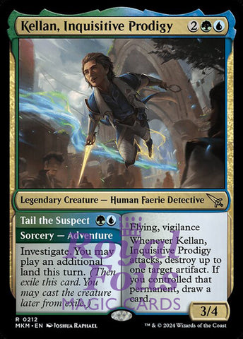 Kellan, Inquisitive Prodigy 2x FOIL MTG Murders at Karlov Manor MKM Rare MINT green blue