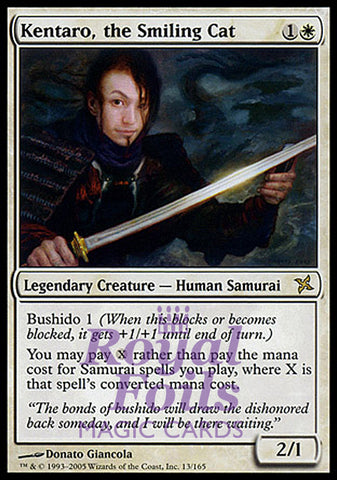Kentaro the Smiling Cat 1x FOIL BOK MTG Betrayers Kamigawa Rare MINT white