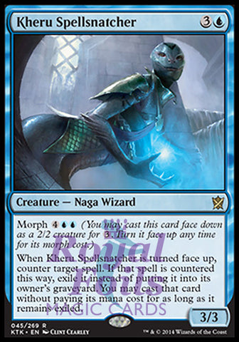 Kheru Spellsnatcher 1x FOIL MTG KTK Khans of Tarkir Rare MINT blue