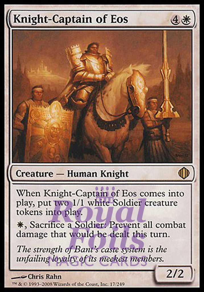Knight-Captain of Eos 1x FOIL ALA MTG Shards of Alara Rare MINT white