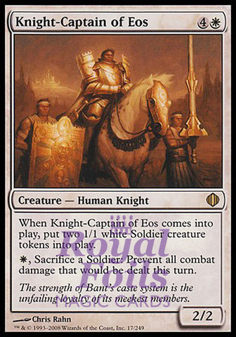 Knight-Captain of Eos 1x FOIL ALA MTG Shards of Alara Rare MINT white