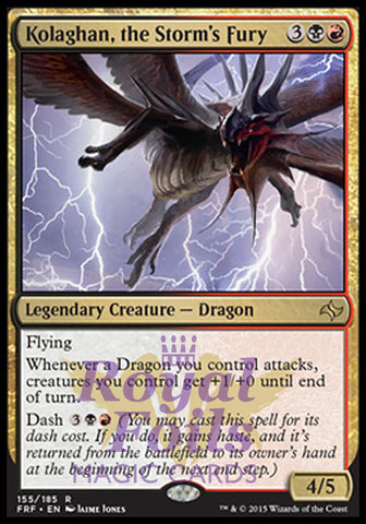 Kolaghan the Storm's Fury FRF MTG Fate Reforged Rare MINT black red