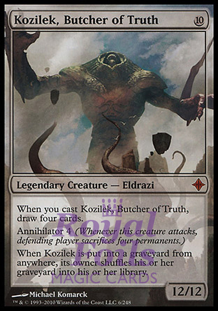 Kozilek Butcher of Truth 1x FOIL ROE MTG Rise of Eldrazi Mythic MINT colorless