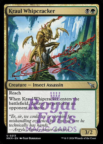 Kraul Whipcracker 4x FOIL MTG Murders at Karlov Manor MKM Uncommon MINT black green