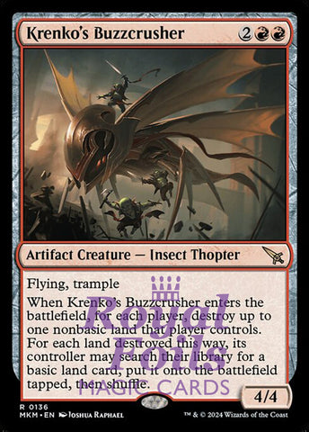 Krenko's Buzzcrusher 2x FOIL MTG Murders at Karlov Manor MKM Rare MINT red
