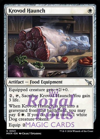 Krovod Haunch 4x FOIL MTG Murders at Karlov Manor MKM Uncommon MINT white artifact