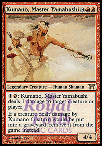 Kumano, Master Yamabushi 1x FOIL CHK MTG Champions Kamigawa Rare MINT red