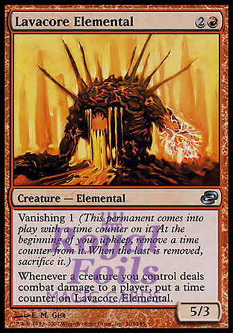 Lavacore Elemental 2x FOIL PLC MTG Planar Chaos Uncommon MINT red