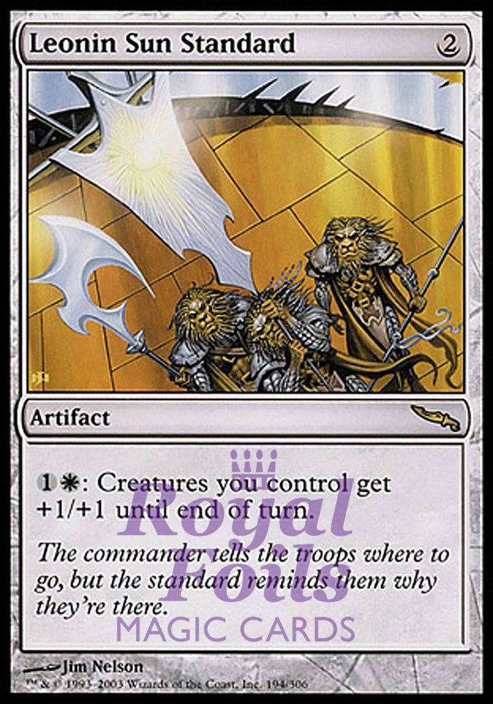 Leonin Sun Standard 1x FOIL MDN MTG Mirrodin Rare MINT artifact