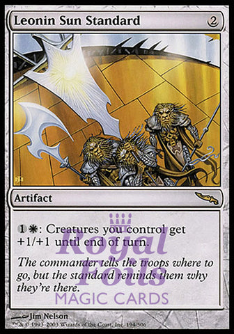 Leonin Sun Standard 1x FOIL MDN MTG Mirrodin Rare MINT artifact