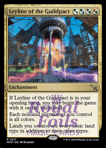 Leyline of the Guildpact 1x FOIL MTG Murders at Karlov Manor MKM Rare MINT prismatic