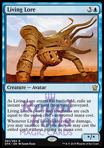 Living Lore 2x FOIL DTK MTG Dragons of Tarkir Rare MINT blue