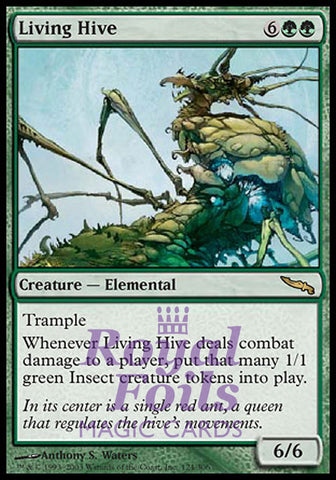Living Hive 1x FOIL MDN MTG Mirrodin Rare MINT green